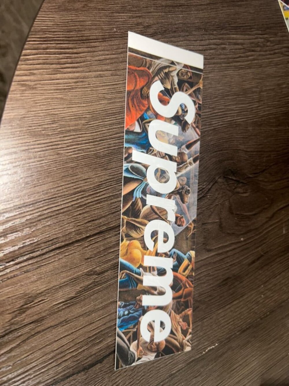 Supreme Box Logo Sticker (Painted Figures Artwork) Multicolor Brand New